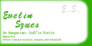 evelin szucs business card